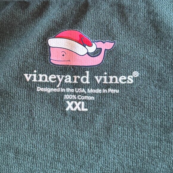 Vineyard Vines Women's Mrs. Claus Christmas Whale Long Sleeve Tee Size 2XL XXL - Picture 6 of 9
